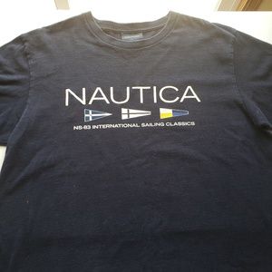Nautica Mens T Shirt Navy Large